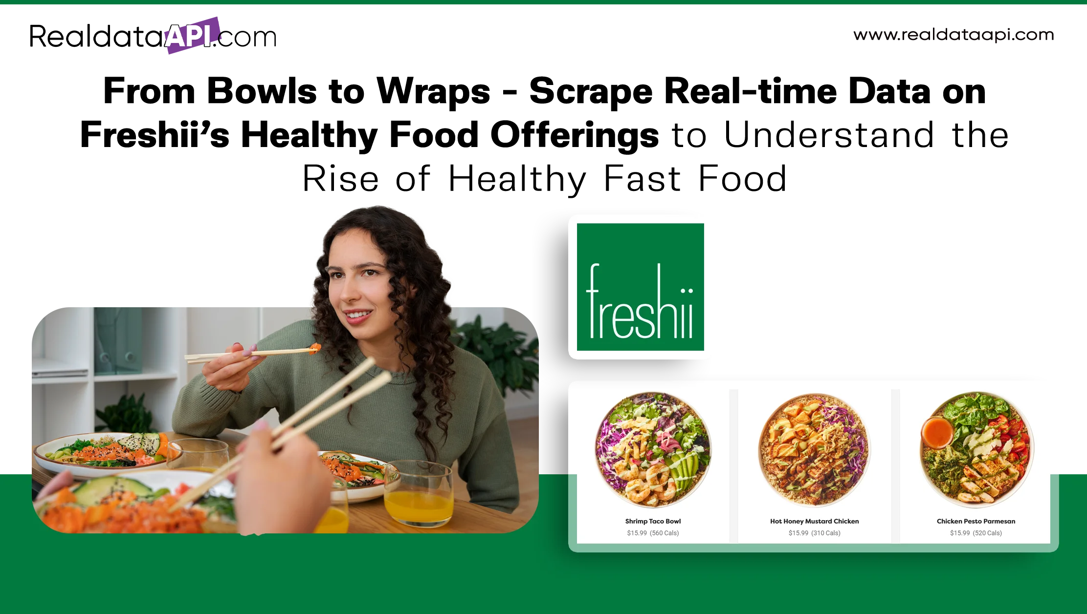 From Bowls to Wraps - Scrape Real-time Data on Freshii’s Healthy Food Offerings to Understand the Rise of Healthy Fast Food